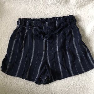 Parc & Lex High Waist Striped Short Size M